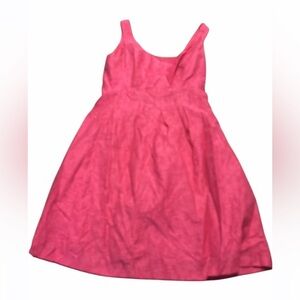 Nine West Vintage 2960’s hot pink waggle fit and flare sleeveless dress Sz 8